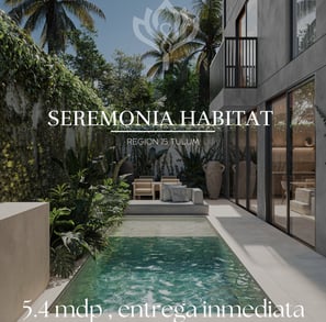 seremonia habitat, eco friendly homes for sale tulum wellness real estate riviera maya tulum condo