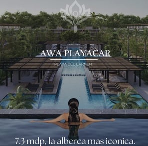 AWA Playacar te ofrece arquitectura y diseño a la vanguardia, interiores y acabados de primer nivel