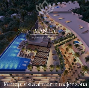 manila simca playa del carmen, departamento en venta con vista al mar en playa del carmen,