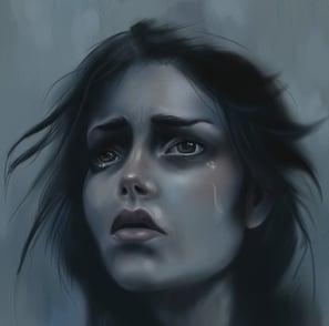 woman in grief