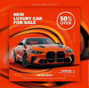 a car sale flyer template for a new car