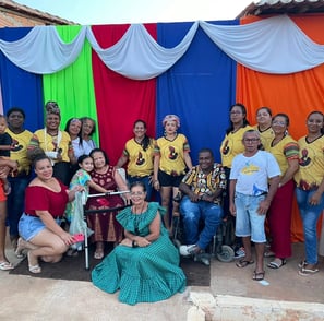 Marias Quilombolas reunidas em celebração cultural na Comunidade de São Tomé