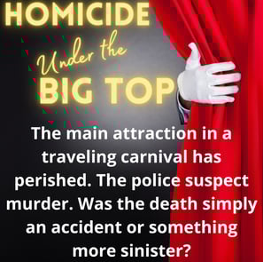 Homicide Under the Big Top Carnival Murder Mystery Box