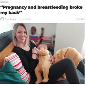 Pregnancy and breastfeeding broke my back