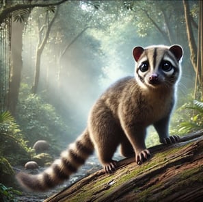 Luwak (Palmenzibetkatze) in natürlicher Umgebung