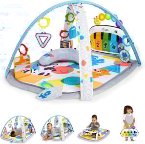Baby Einstein, Tapis Musical D’Éveil pour Bébé 4 en 1 Kickin' Tunes avec Piano, 70+ sons, 25+ min de