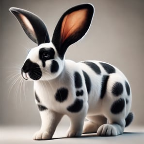 checkered giant rabbit 