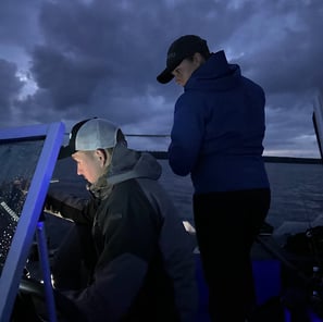 Panoptix-equipped night fishing session.