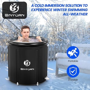 Ice bath tub for biohacking, cold therapy