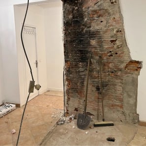 renovation salle de séjour suppression de la cheminée