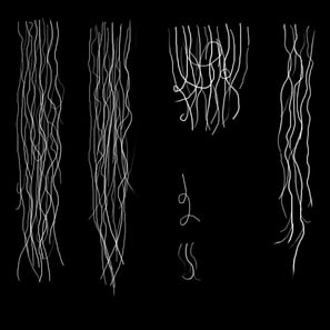 free hair alphas textures for video games and movies characters