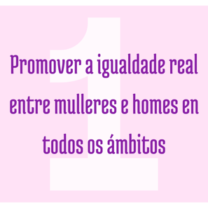 promover a igualdade real entre mulleres e homes