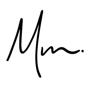a woman's signature signature logo on a black background