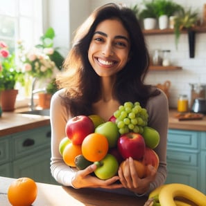 Una dona i els seus fruits