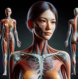 3 Female Anatomy Images and link to 360Human.com