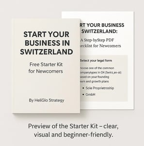 Free starter kit for swiss business - PDF by HeliGlo