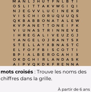 mots croisés des chiffres