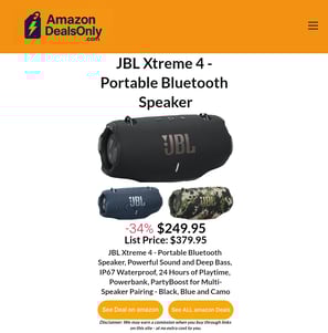 JBL Xtreme 4 - Portable Bluetooth Speaker. Best Deal on amazon.com!
