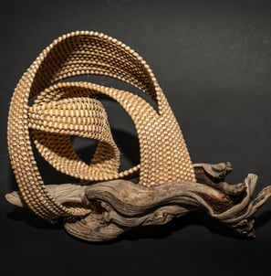 So, Anyway, 2020, cane, reed, driftwood