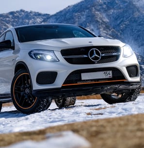 Mercedes-Benz GLE450 COUPE fitted with premium high-performance tires, displayed at our auto store
