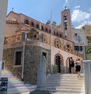 Kreta Agios Nikolaos Kirche Hafen