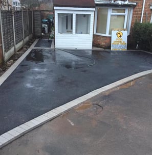 driveway tarmaced at a house in birmingham