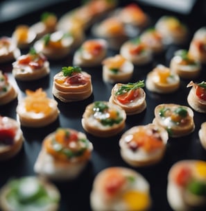 sliced tomato dish on black plate