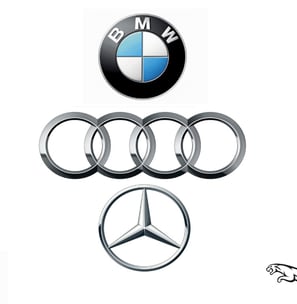 a group of logos of the four major brands of the bmw