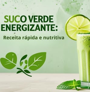 Receita de suco verde energizante com couve, limão, maçã e gengibre