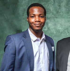 Black business analyst in jacket