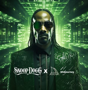 a man in a suit and sunglasses with a green jacket snoop dogg