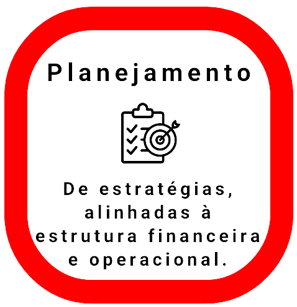 uma placa vermelha e branca que diz "planejamento"