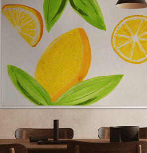 original painting of lemons