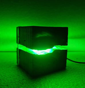 lampe éclairage vert par LAOU