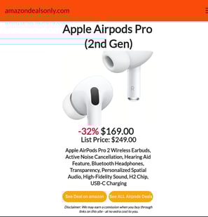 Best Amazon Deal on Apple Irpods Pro 2nd Gen
