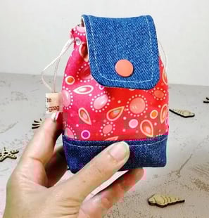 mini-sac rose et jean