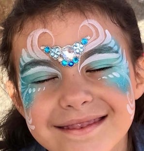 Frozen Themed Face Painting at the Fair