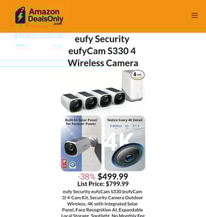 eufy Security eufyCam S330 4 Wireless Camera. Best Deal on amazon.com!