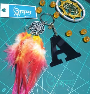 dreamcatcher charm keychain