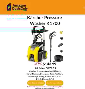 Karcher Pressure Washer -37% Off Now $143.99 Only on amazon!