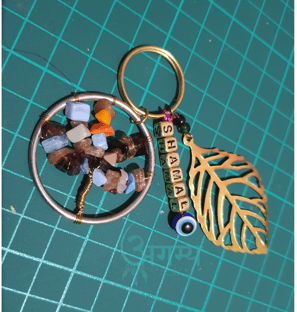Handmade Tree of Life Name keychain