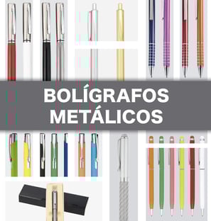 PORTADA DE UN CATÁLOGO BOLÍGRAFOS MATÁLICOS