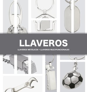 PORTADA DE UN CATÁLOGO DE LLAVEROS