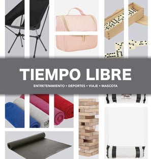 PORTADA DE UN CATÁLOGO DE PRODUCTOS PARA EL TIEMPO LIBRE