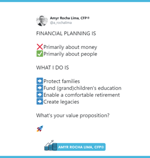 Amyr Rocha Lima Chartered Financial Planner Financial Literacy Campaign