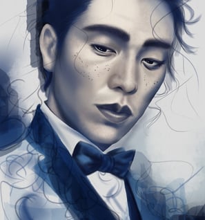 a man with a bow tie