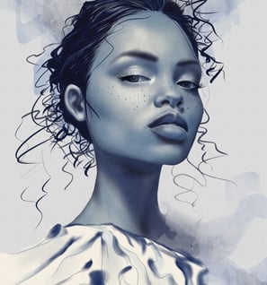 a woman with frecked hair and frecked hair