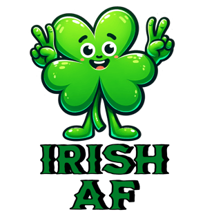 a cartoon character with a shamrock leaf clover