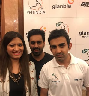 Gautam Gambhir, Head coach India Cricket Team and former Opener with Manas Katyal