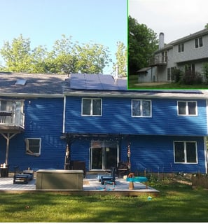 before and after of exterior home painting